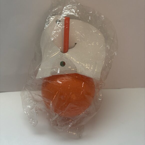 Vtg 60s 70s Walt Disney Mickey Mouse Orange Sipper Cup Original Card NIP Rare - Picture 2 of 5